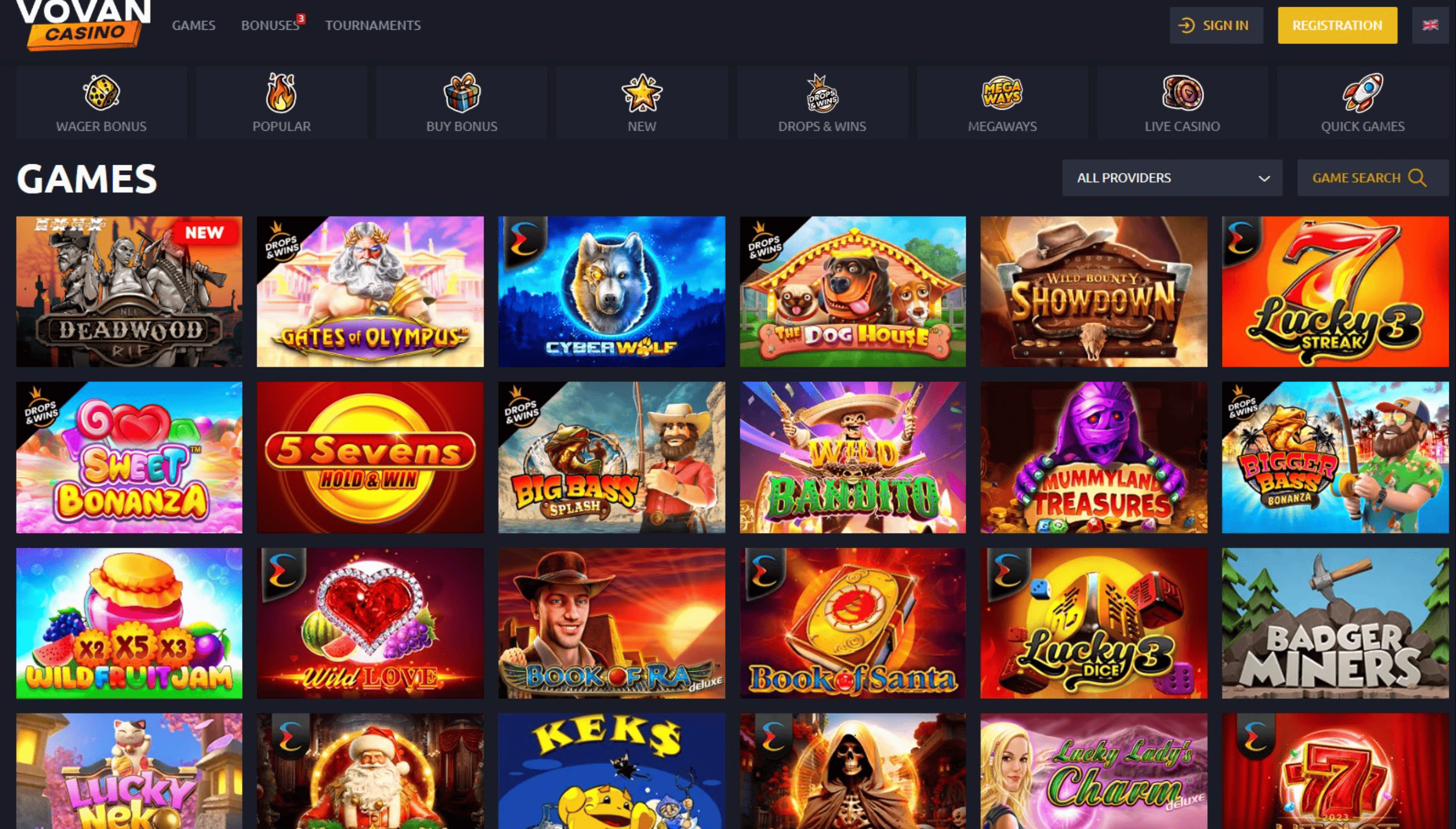 Обзор казино Vovan